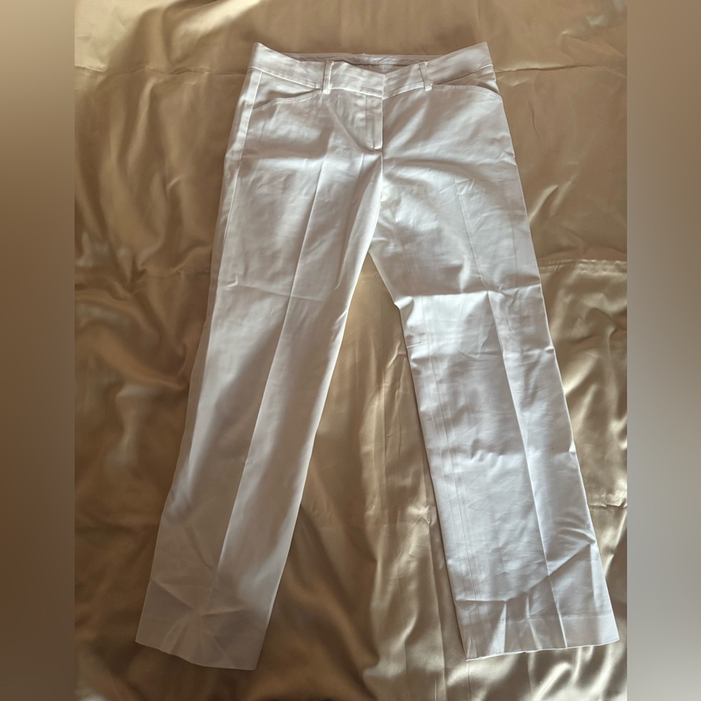 Theory Womens Ankle Pant Size 6 cream white